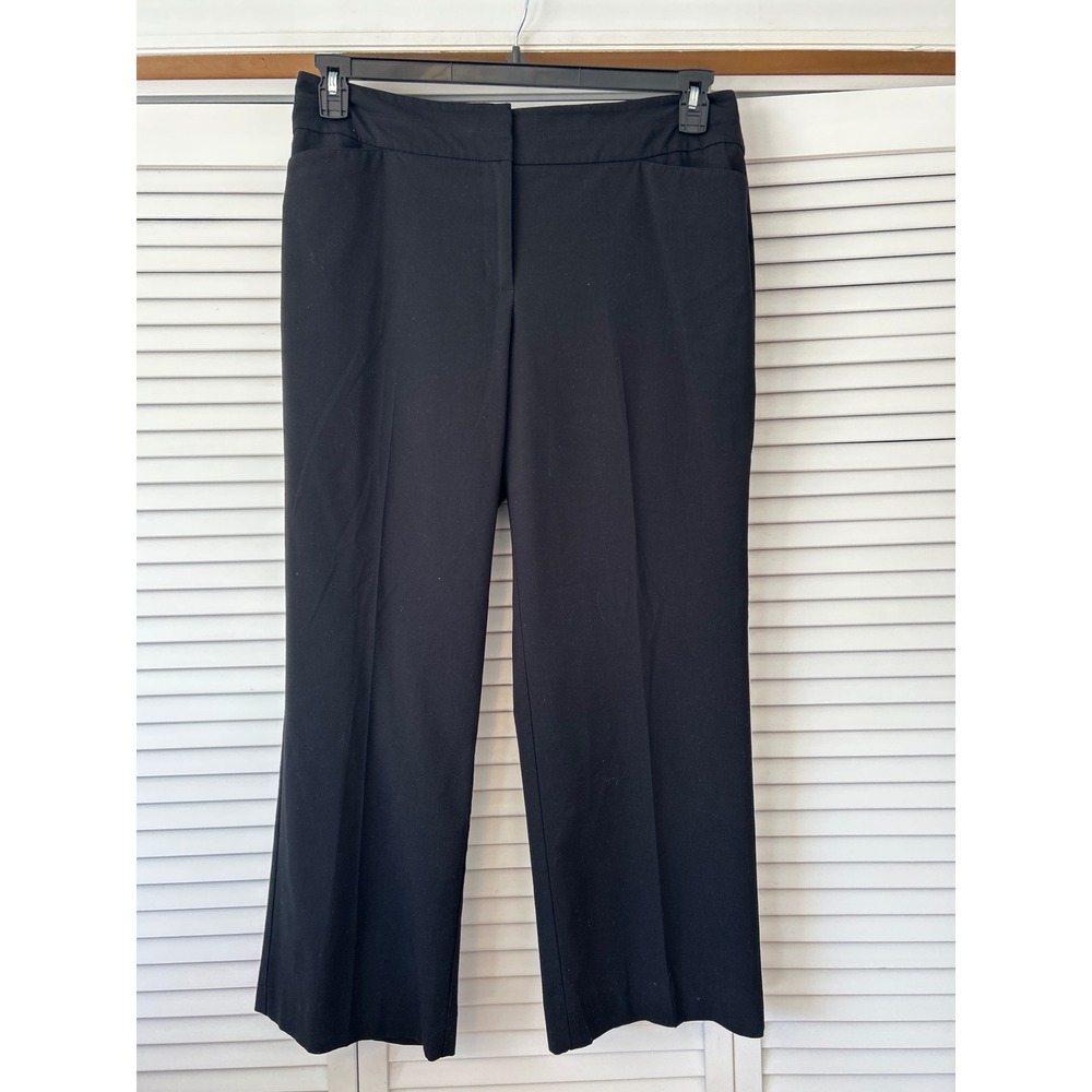Ann Taylor LOFT Black Ankle Pants Curvy Size 12 career‎ wear dress pants - Picture 2 of 6